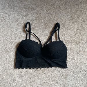 PINK Victoria Secret Lingerie lace black bra size S